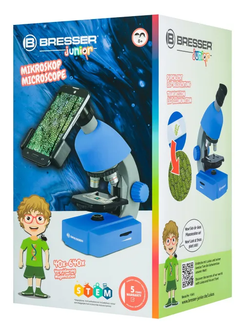 gráfico Microscopio Bresser Junior 40–640x,  12