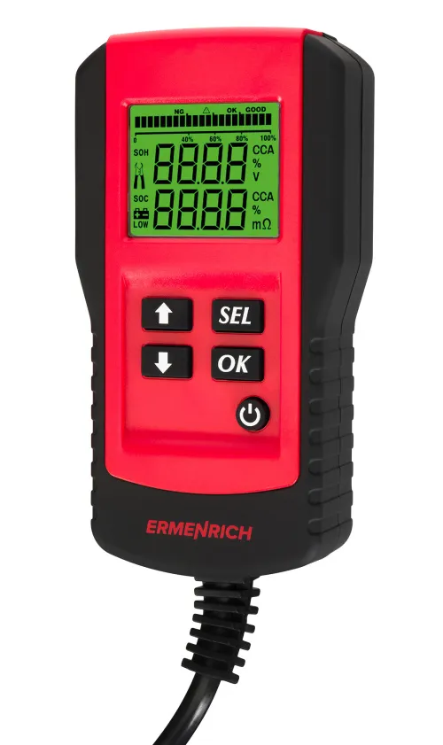gráfico Comprobador de batería Ermenrich Zing AL45,  2