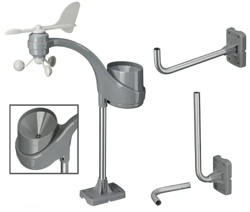 imagen Centro meteo Bresser ClimaTemp XXL con Estación base con Aspecto de Madera,  10