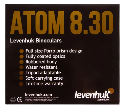 fotografía Prismáticos Levenhuk Atom 8x30,  15