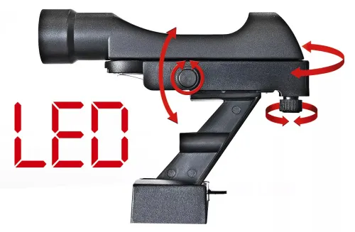 gráfico Telescopio Bresser Polaris-II AR-102/600 EQ-3 AT-3 con filtro solar,  6