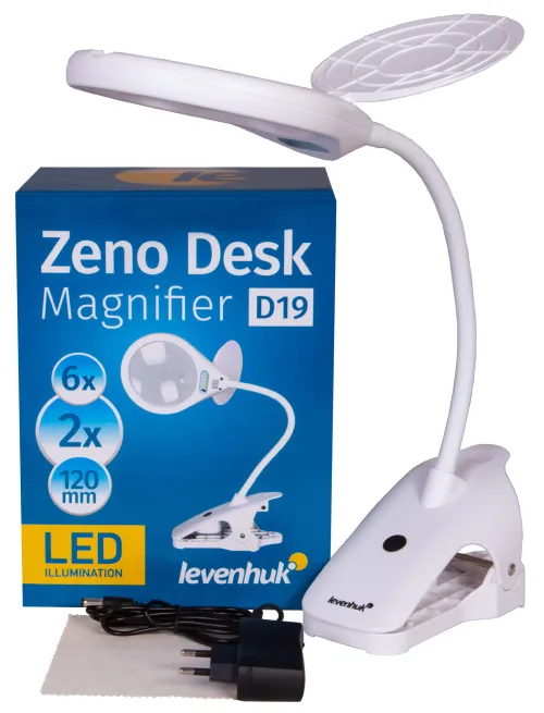 foto Lupa Levenhuk Zeno Desk D19,  2