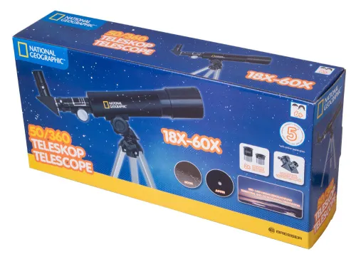 foto Telescopio Bresser National Geographic 50/360 AZ,  9