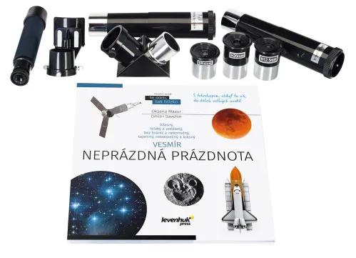 gráfico Telescopio Levenhuk Discovery Spark 707 AZ con libro,  3