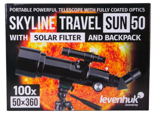 gráfico Telescopio Levenhuk Skyline Travel Sun 50,  16