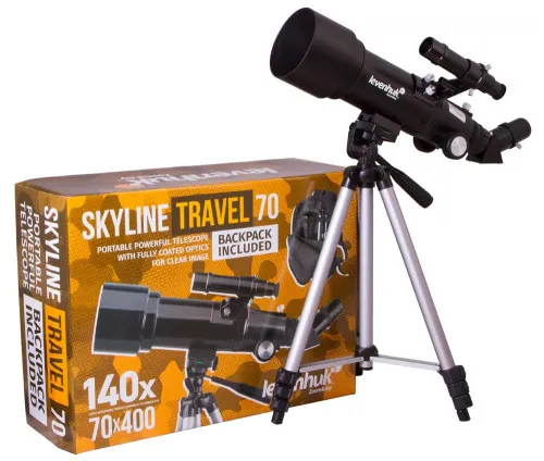 gráfico Telescopio Levenhuk Skyline Travel 70,  2