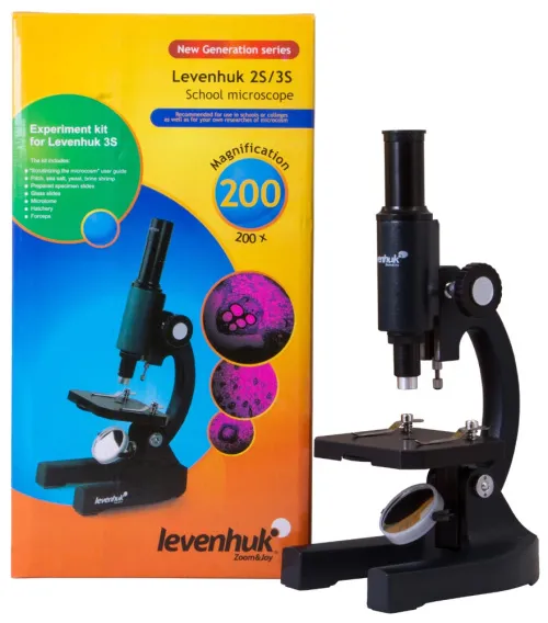 gráfico Microscopio monocular Levenhuk 2S NG,  2