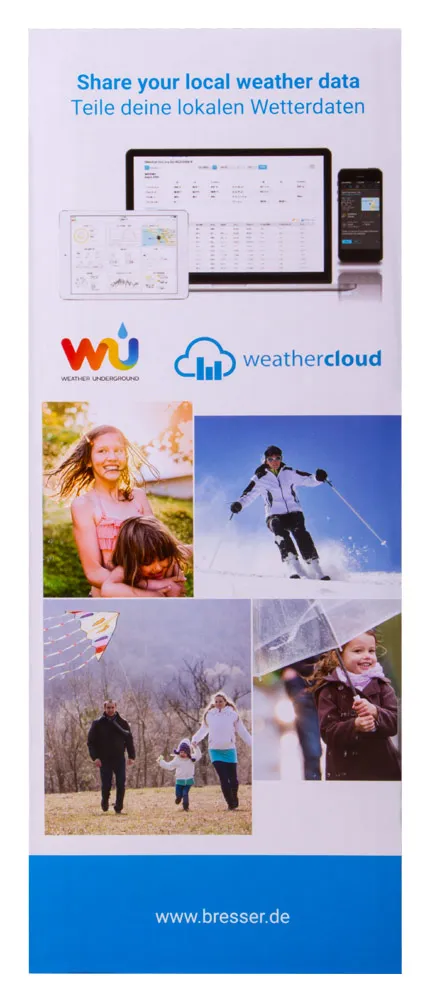 imagen Estación meteorológica Bresser 5 en 1 con Wi-Fi y pantalla a color, negra,  14