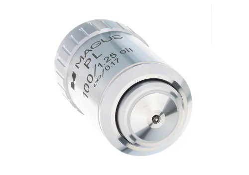 gráfico Objetivo plano corregido al infinito MAGUS MP100 OIL 100x/1,25 ∞/0,17,  3