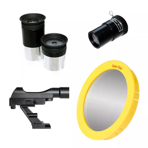 gráfico Telescopio Bresser Polaris-II AR-102/600 EQ-3 AT-3 con filtro solar,  5