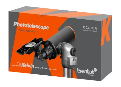 imagen Fototelescopio Levenhuk Kelvin MAK90 AZ GOTO Wi-Fi,  9
