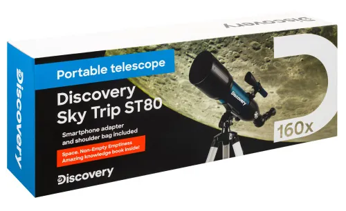 imagen Telescopio Levenhuk Discovery Sky Trip ST80 con libro,  18