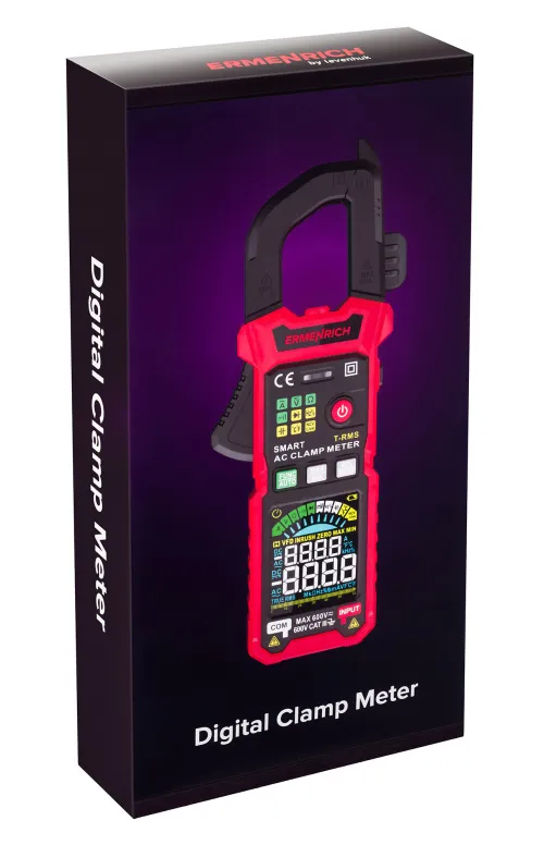 imagen Amperímetro de pinza digital Ermenrich Ping MK30,  10