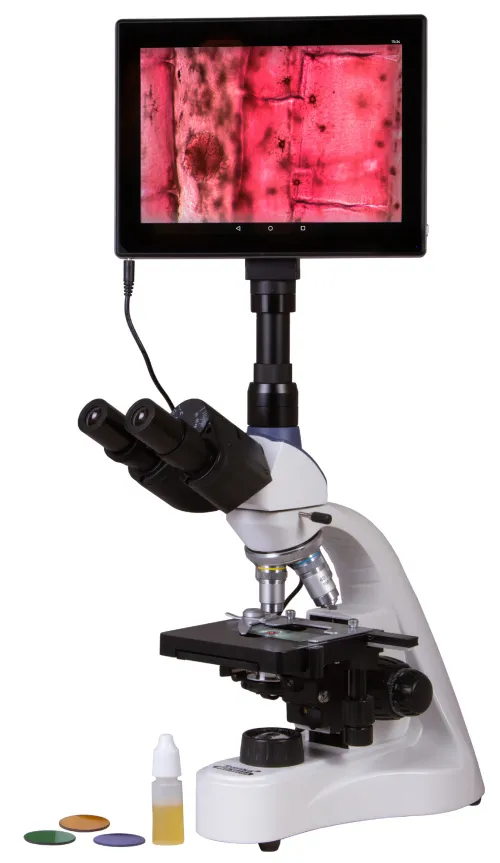 imagen Microscopio trinocular digital Levenhuk MED D10T LCD,  2