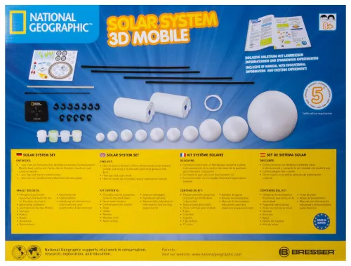 imagen Caja de experimentos Bresser National Geographic con móvil del sistema solar,  5