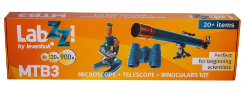 fotografía Conjunto de microscopio, telescopio y prismáticos Levenhuk LabZZ MTB3,  19