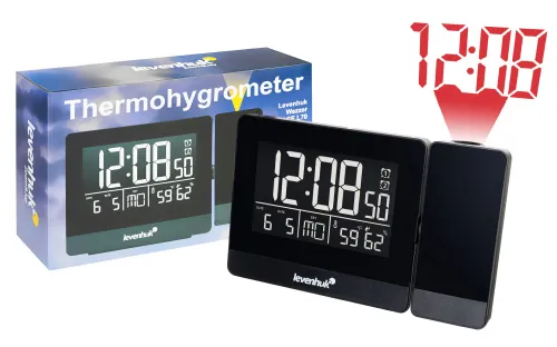imagen Termómetro Levenhuk Wezzer BASE L70 con proyector y reloj,  2