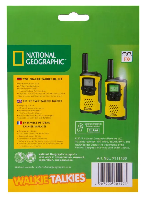 gráfico Set de Walkie-Talkies Bresser National Geographic FM,  12