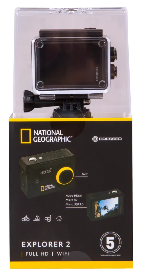 imagen Cámara de acción Explorer 2 de Bresser National Geographic, Full-HD con Wi-Fi,  13