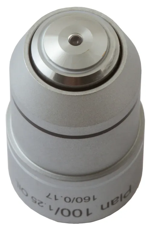 imagen Objetivo plano acromático Levenhuk MED 100x,  4