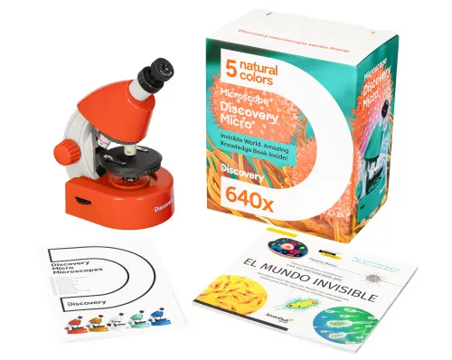 fotografía Microscopio Levenhuk Discovery Micro con libro,  4