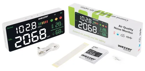 foto Monitor de calidad del aire y nivel de ruido Levenhuk Wezzer Air PRO CN20,  2