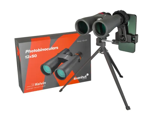 gráfico Fotoprismáticos Levenhuk Kelvin Snap 12x50,  2