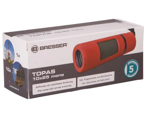 fotografía Monocular Bresser Topas 10x25,  8