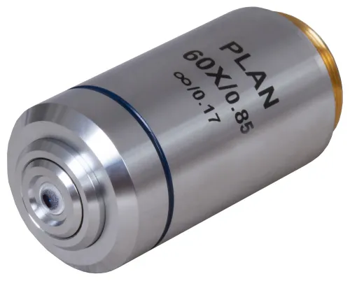 foto Objetivo plano acromático Levenhuk MED 60x corregido al infinito,  2