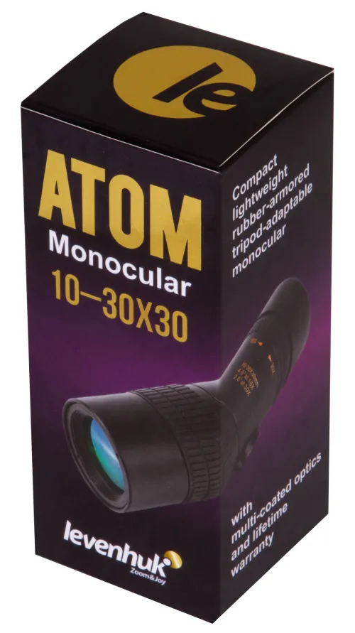 gráfico Monocular Levenhuk Atom 10–30x30,  11