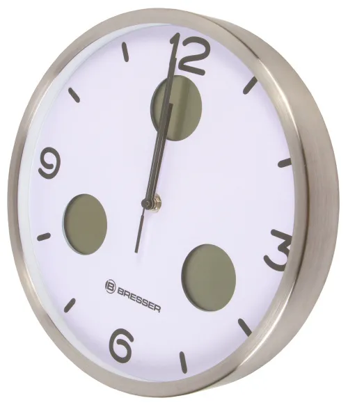 foto Reloj de pared Termo/Higro Bresser Bresser Optus MyTime Bresser MyTime io NX 30 cm, blanco,  6