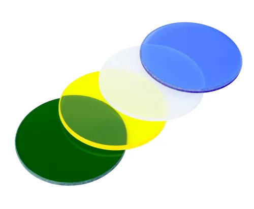 gráfico Juego de filtros de color MAGUS LF4 (azul, verde, amarillo, esmerilado),  3