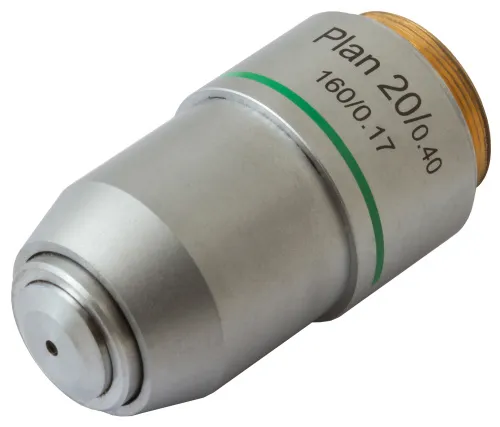 imagen Objetivo plano acromático Levenhuk MED 20x,  2