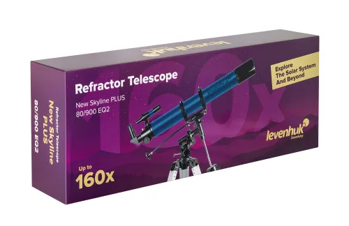 fotografía Telescopio Levenhuk New Skyline PLUS 80/900 EQ2,  13