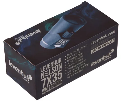 fotografía Monocular Levenhuk Nelson 7x35 con retícula y brújula,  9