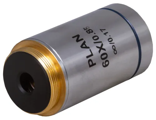 foto Objetivo plano acromático Levenhuk MED 60x corregido al infinito,  3