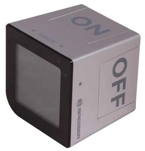 gráfico Despertador de mesa Bresser FlipMe, plata,  4