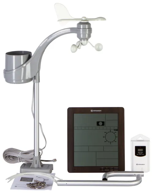 imagen Centro meteo Bresser ClimaTemp XXL con Estación base con Aspecto de Madera,  2