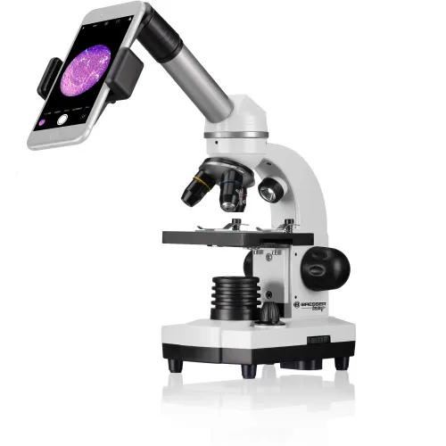 fotografía Microscopio Bresser Junior Biolux SEL 40–1600x con estuche, blanco,  2