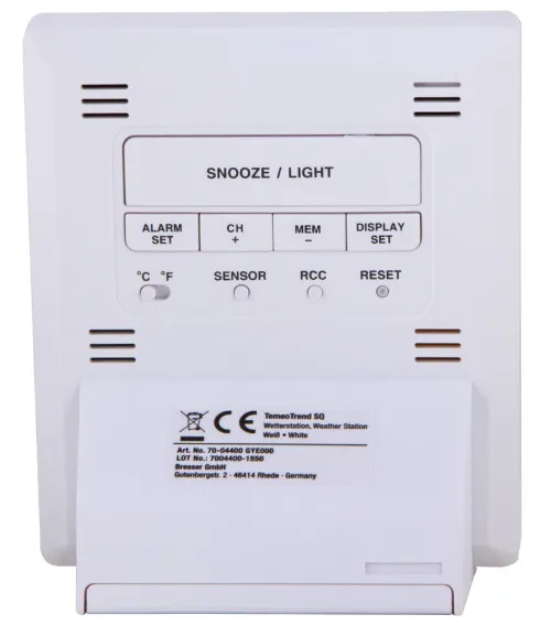 gráfico Estación meteorológica Bresser TemeoTrend SQ RC, blanco,  5