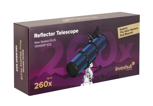fotografía Telescopio Levenhuk New Skyline PLUS 130/650P SQ2,  14