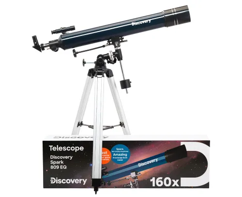 foto Telescopio Levenhuk Discovery Spark 809 EQ con libro,  2
