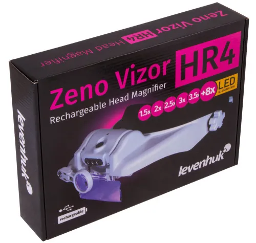 foto Lupa frontal recargable Levenhuk Zeno Vizor HR4,  11