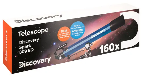 foto Telescopio Levenhuk Discovery Spark 809 EQ con libro,  15