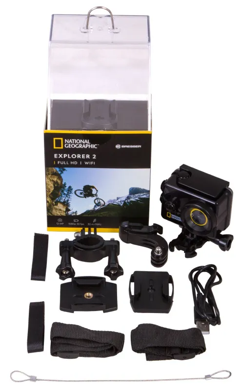 imagen Cámara de acción Explorer 2 de Bresser National Geographic, Full-HD con Wi-Fi,  2