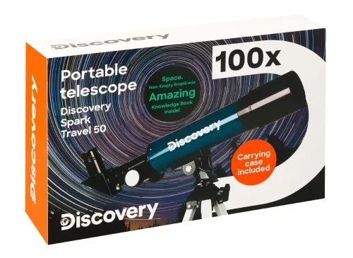 foto Telescopio Levenhuk Discovery Spark Travel 50 con libro,  13