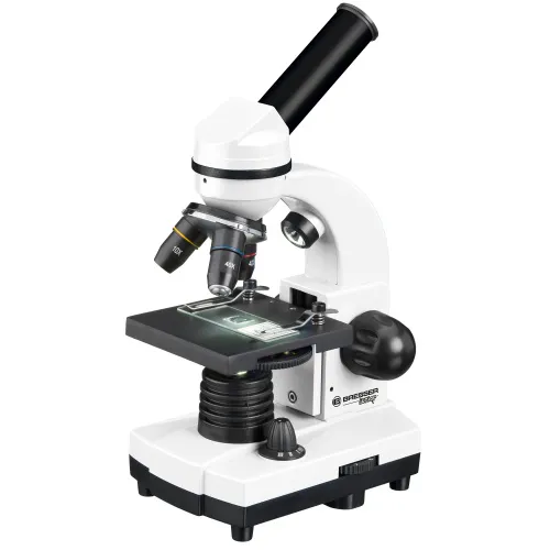 fotografía Microscopio Bresser Junior Biolux SEL 40–1600x con estuche, blanco,  3