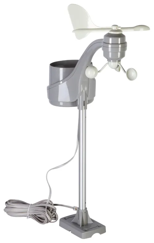 imagen Centro meteo Bresser ClimaTemp XXL con Estación base con Aspecto de Madera,  9