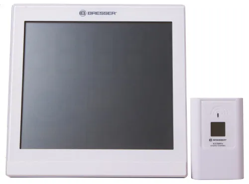 foto Estación meteorológica Bresser TemeoTrend JC LCD RC (reloj de pared), blanco,  7