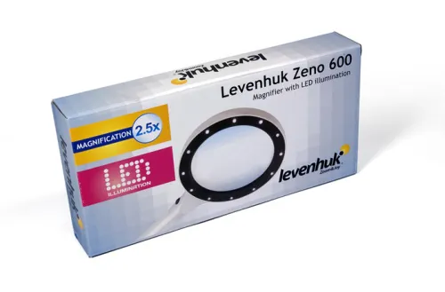 gráfico Lupa Levenhuk Zeno 600 LED, 2,5/5x, 90/21 mm, Metal,  2